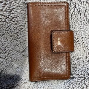 Fossil Brown Leather Bifold Wallet